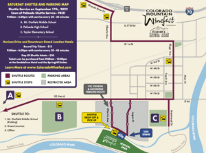 Colorado Winefest 2022 Shuttle Map